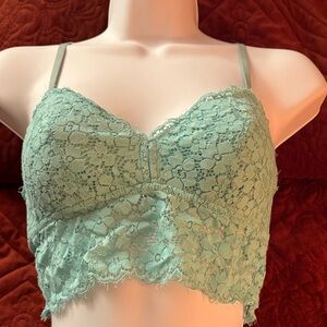 Aerie Lace Bralette in Soft Green